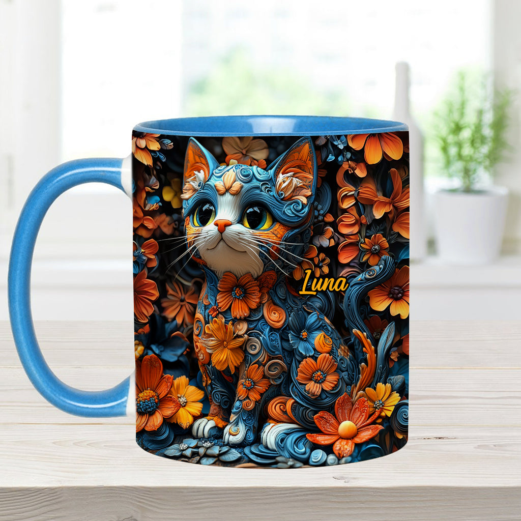 Mug personnalisé avec motif chat adorable