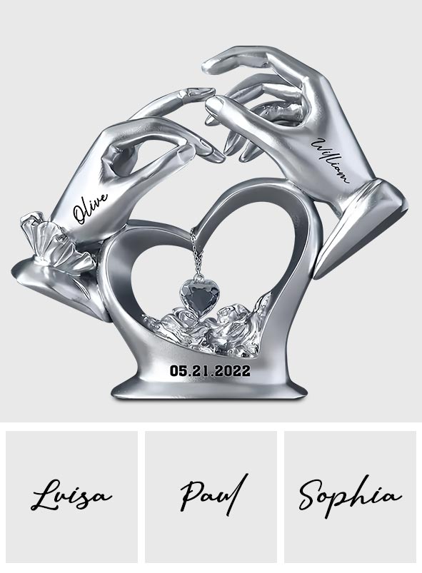 Anniversary Gifts For Couple - Personalized Couple Custom Shaped Acrylic Plaque