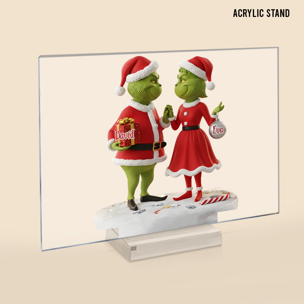 Christmas In Heaven - Personalized Stole Christmas Transparent Acrylic Plaque