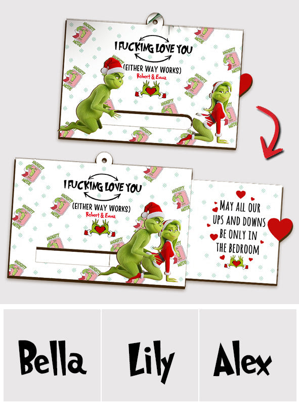 Noël du Grinch - Ornement coulissant personnalisé en forme d'étole de Noël