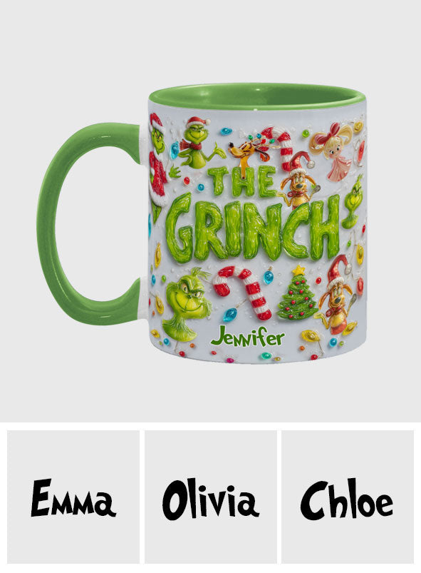 Merry Greenmas - Personalized Stole Christmas Accent Mug