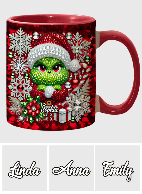 Merry Grinchmas - Personalized Stole Christmas Accent Mug