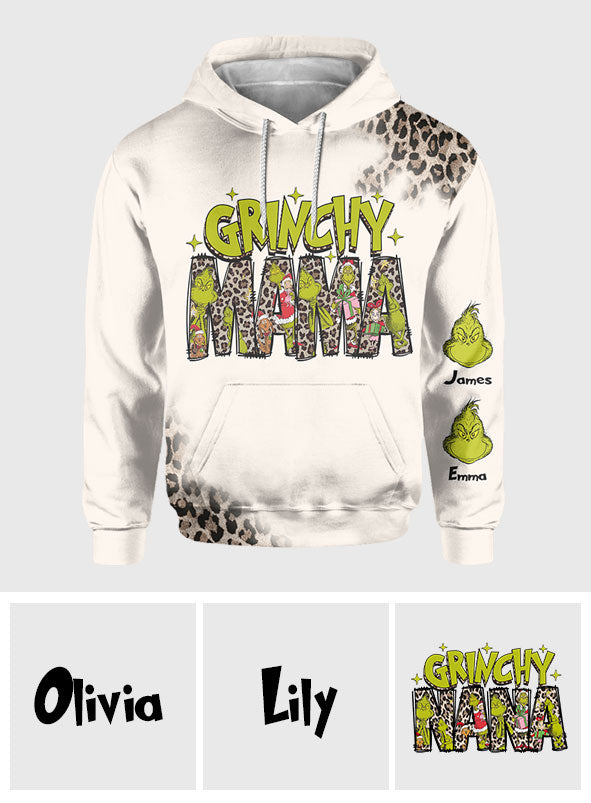 Grinchy Mama/ Nana - Personalized Stole Christmas All Over Shirt