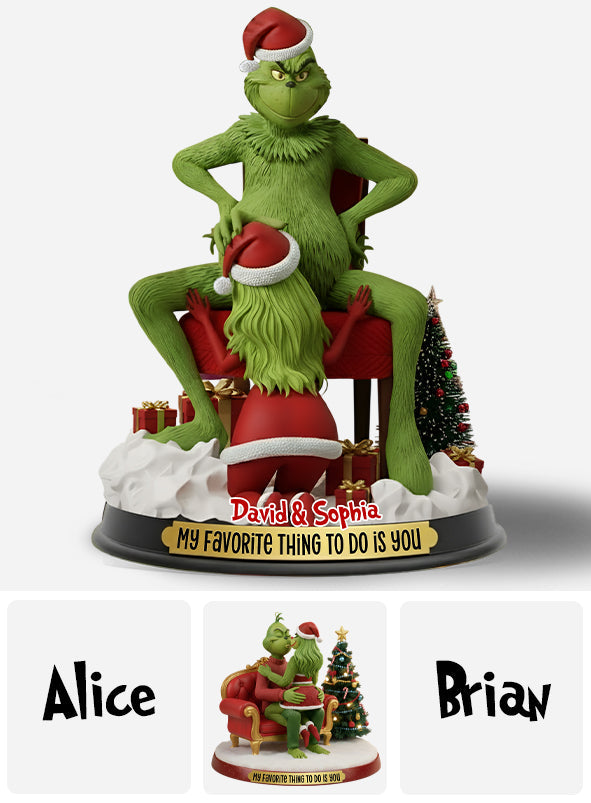 Couple de monstres amusants - Plaque acrylique personnalisée pour couple - Forme personnalisée