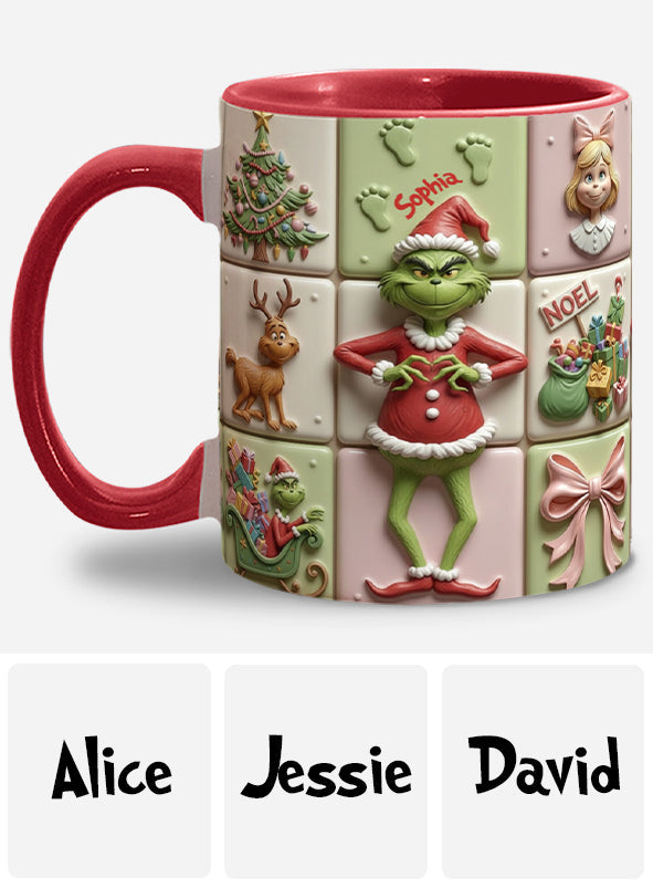 Merry Christmas - Personalized Stole Christmas Accent Mug