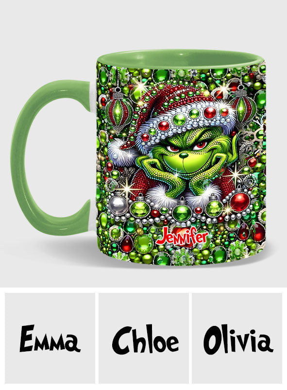 Merry Christmas - Personalized Stole Christmas Accent Mug
