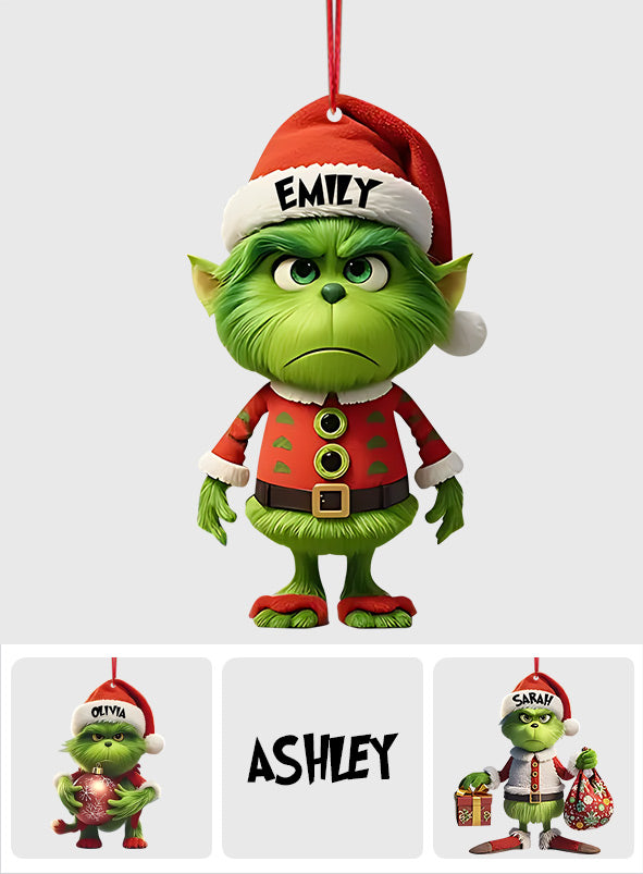 Mini Green - Personalized Stole Christmas Ornament
