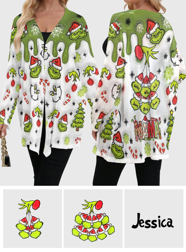 Green Mama - Étole de Noël personnalisée - Gilet de Noël