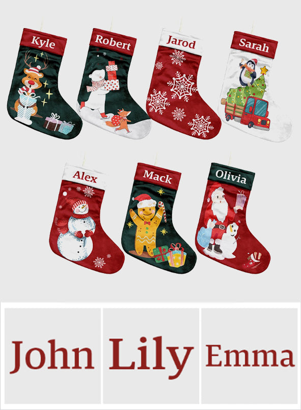 Merry Christmas - Personalized Family Christmas Stockings