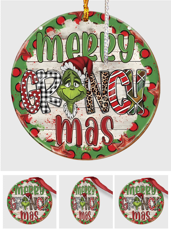 Merry Christmas - Stole Christmas Ornament