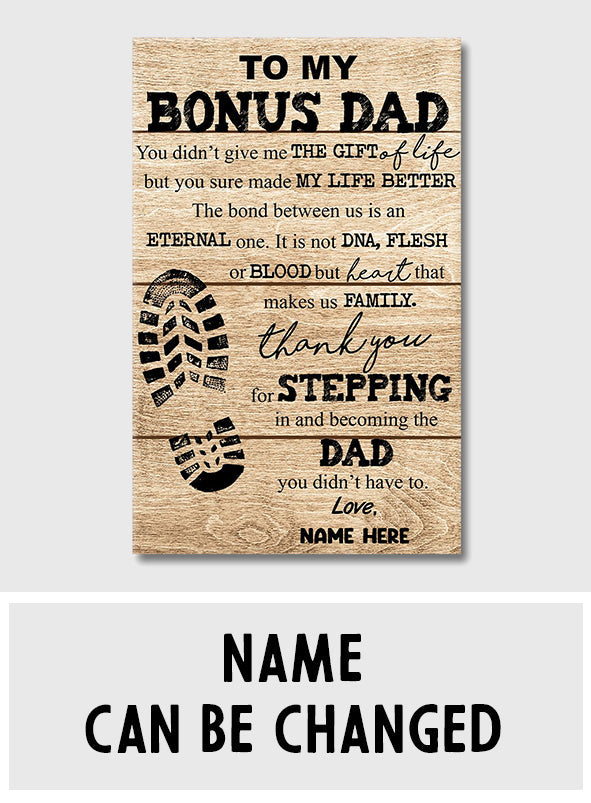 À mon beau-père - Toile et affiche personnalisées pour papa