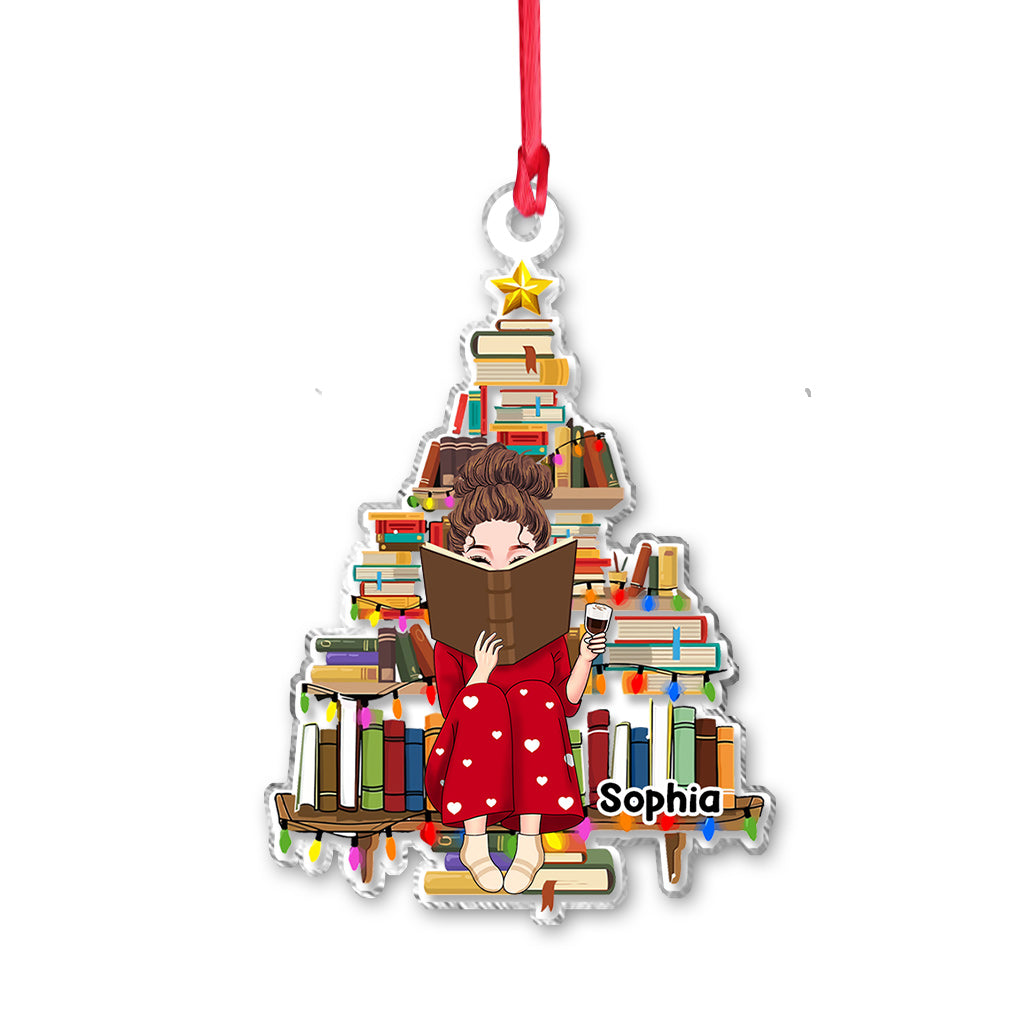 Just A Girl Who Loves Books - Personalized Book Transparent Ornament