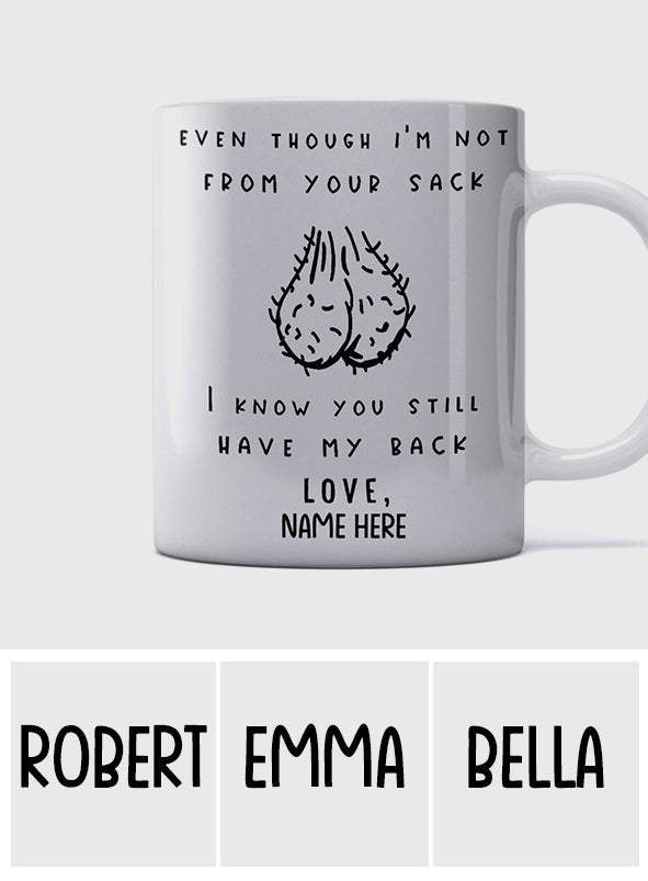 Même si je ne suis pas de votre sang - Mug personnalisé pour papa