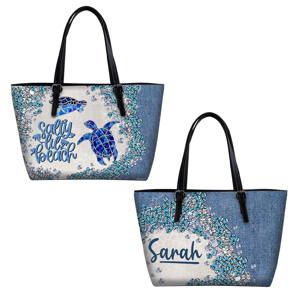 Sac en cuir Turtle Bling personnalisé