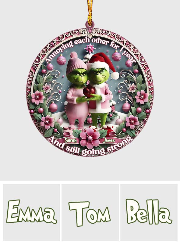 Annoying Each Other - Personalized Stole Christmas Ornament