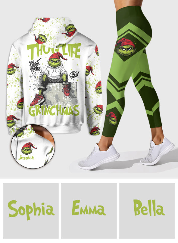 Merry Grinchmas - Personalized Stole Christmas Hoodie and Leggings
