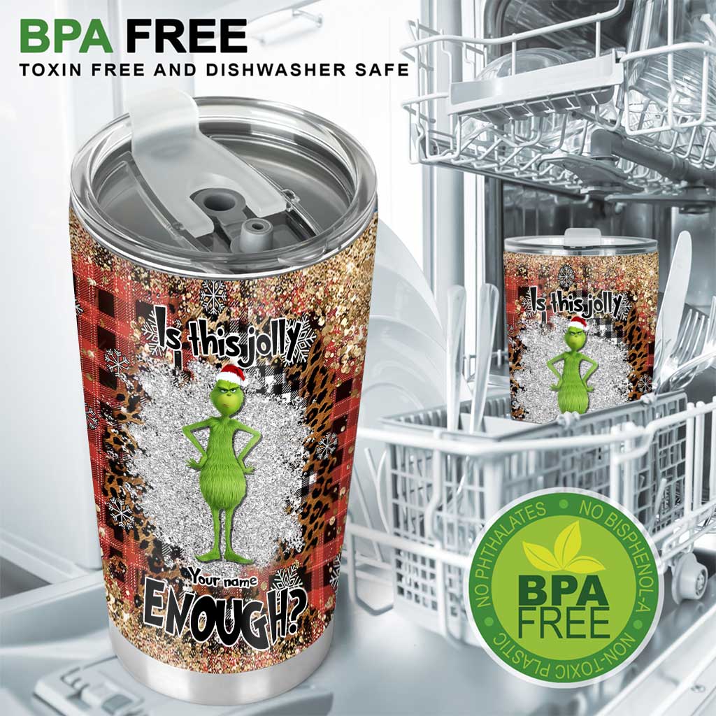 Est-ce assez joyeux ? - Étole de Noël personnalisée Gobelet de Noël