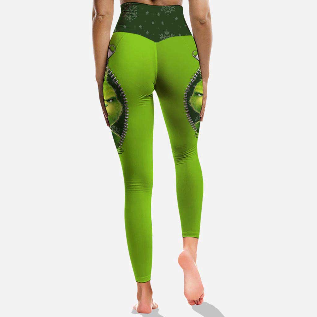 Jolly Enough - Étole de Noël personnalisée, sweat à capuche et leggings de Noël