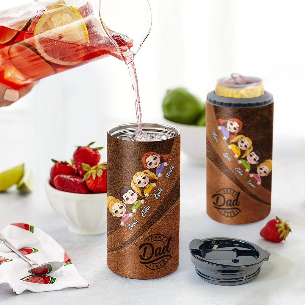 Meilleur papa du monde - Refroidisseur de canettes personnalisé pour papa