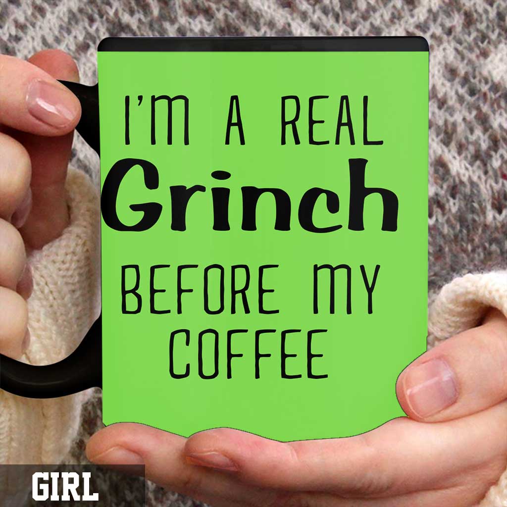 Avant mon café - Mug étole de Noël personnalisé