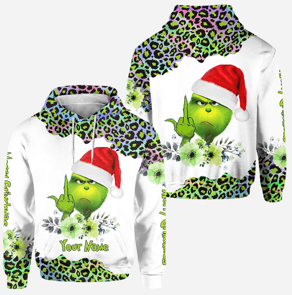 Hologramme Joyeux Noël - Sweat à capuche et legging personnalisés avec étole de Noël