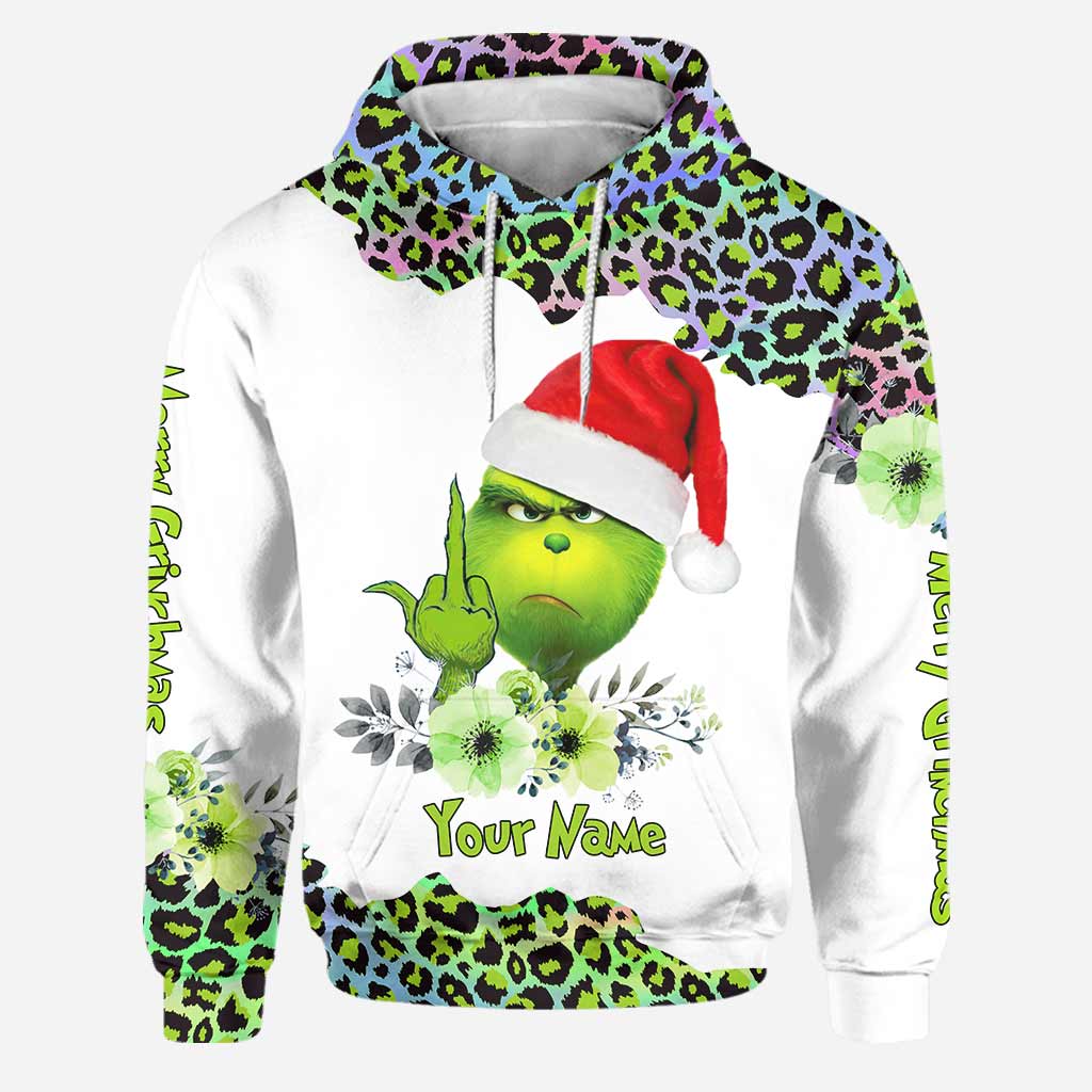 Hologramme Joyeux Noël - Sweat à capuche et legging personnalisés avec étole de Noël
