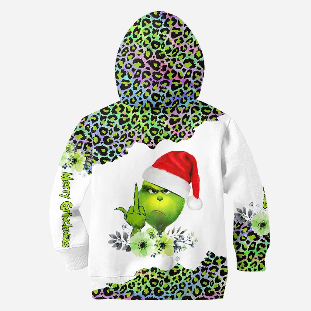 Hologramme Joyeux Noël - Sweat à capuche et legging personnalisés avec étole de Noël