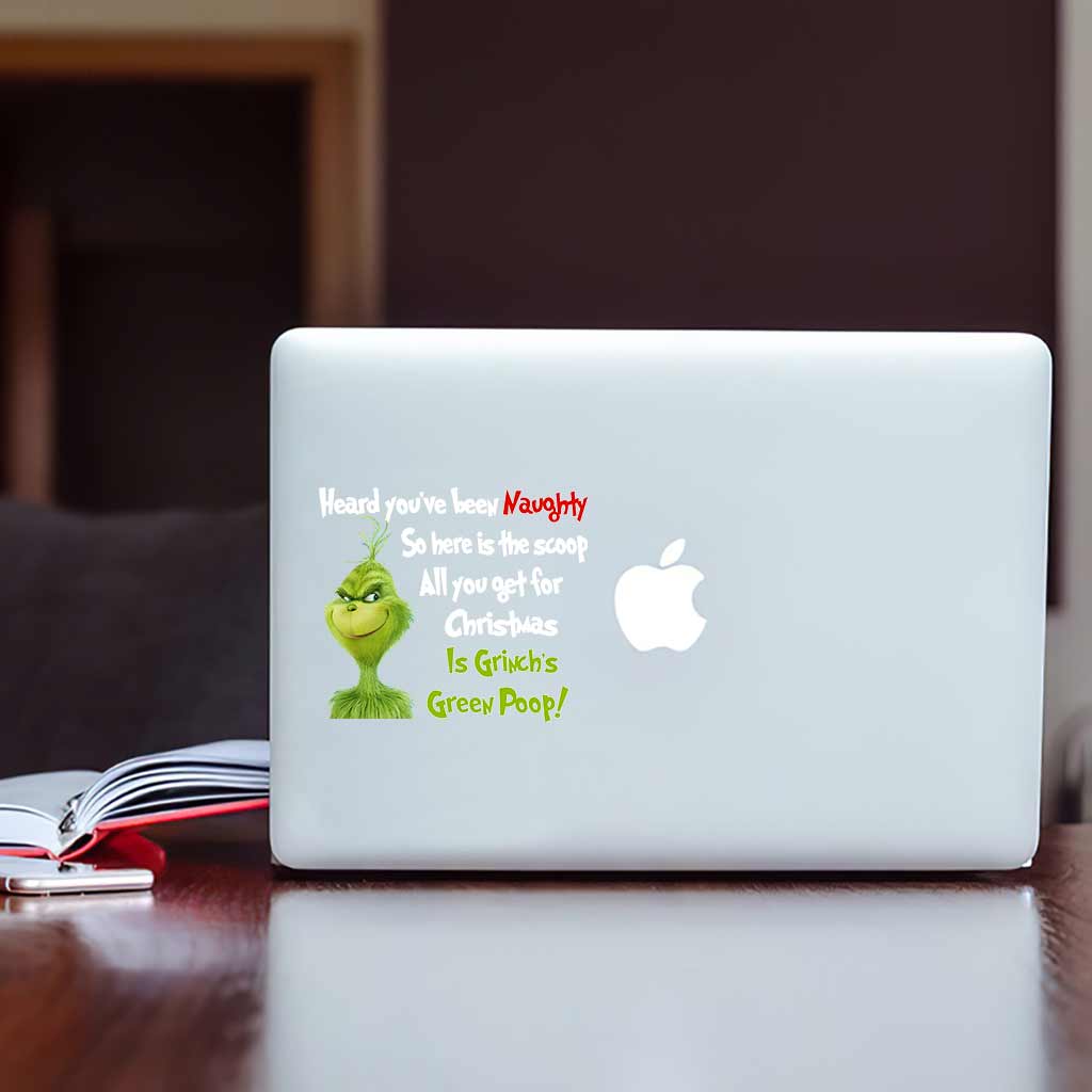 Décalcomanie complète « Caca vert - Noël volé »