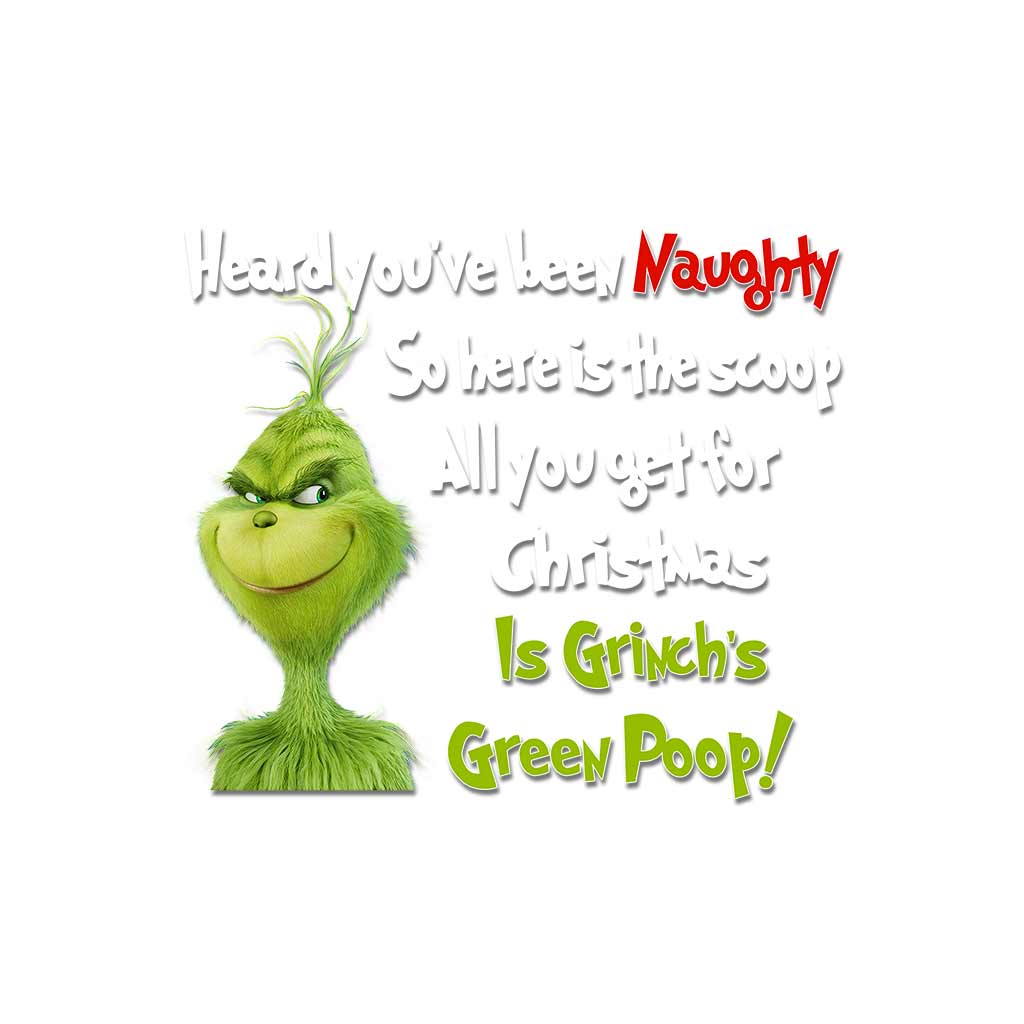 Décalcomanie complète « Caca vert - Noël volé »