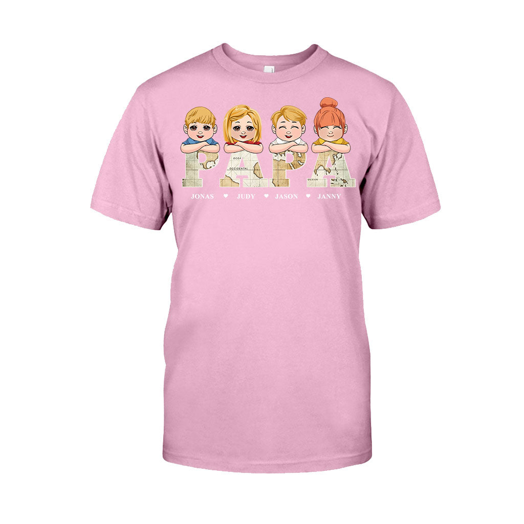 Titre de carte vintage - T-shirt et sweat à capuche personnalisés pour papa