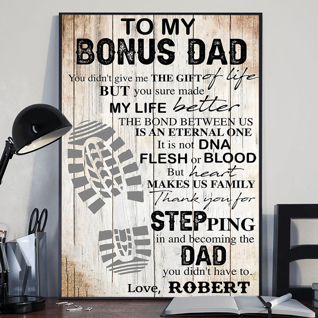 À mon beau-père - Toile et affiche personnalisées pour papa