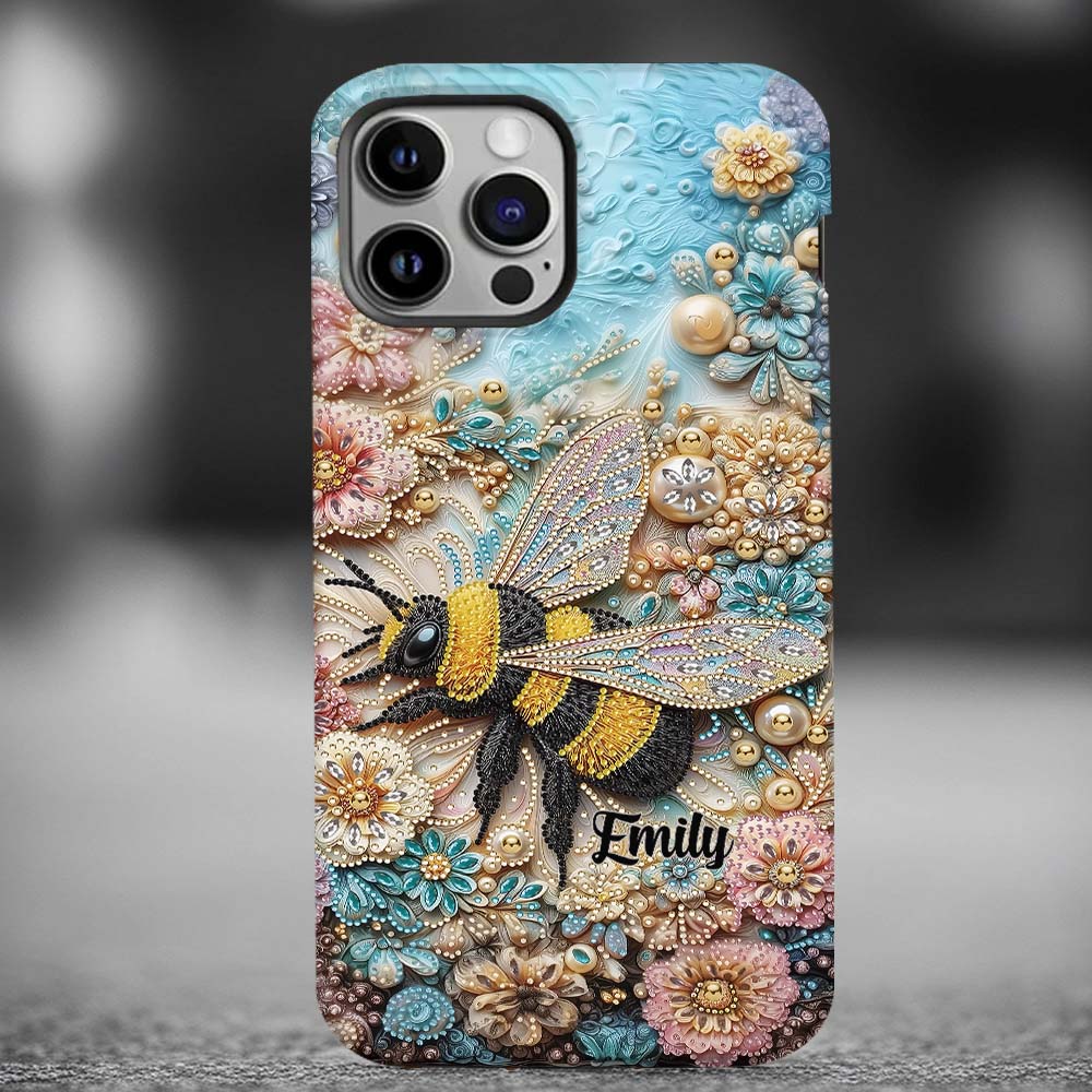 Insecte scintillant - Coque de téléphone personnalisée avec impression intégrale sur le thème du jardinage
