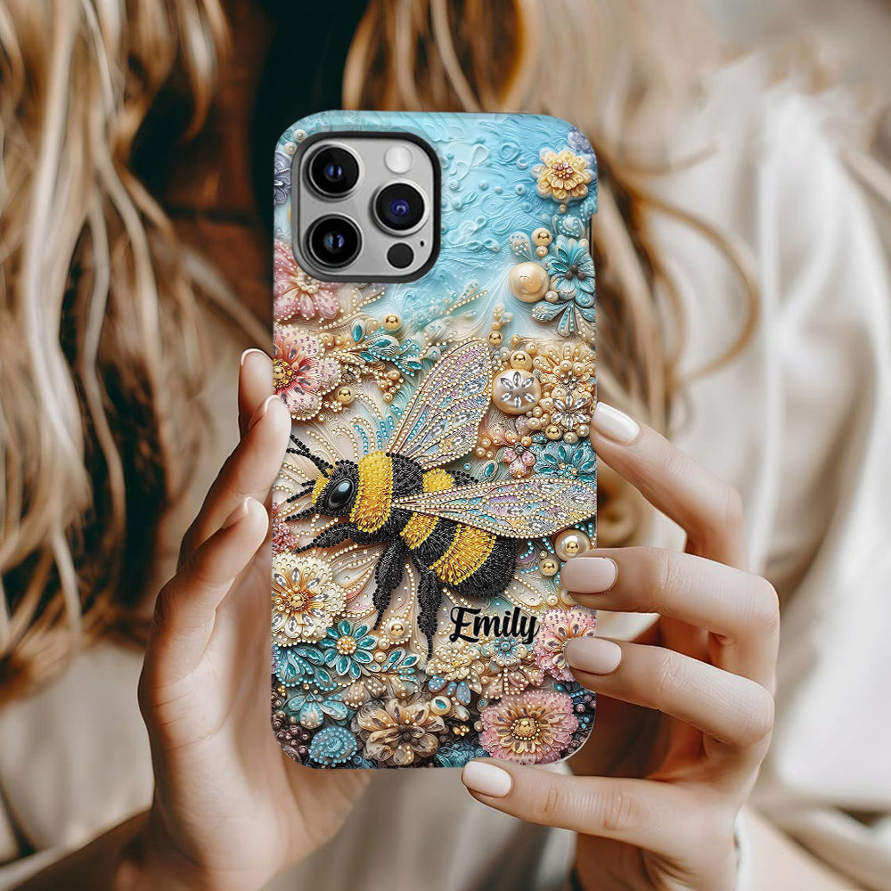 Insecte scintillant - Coque de téléphone personnalisée avec impression intégrale sur le thème du jardinage
