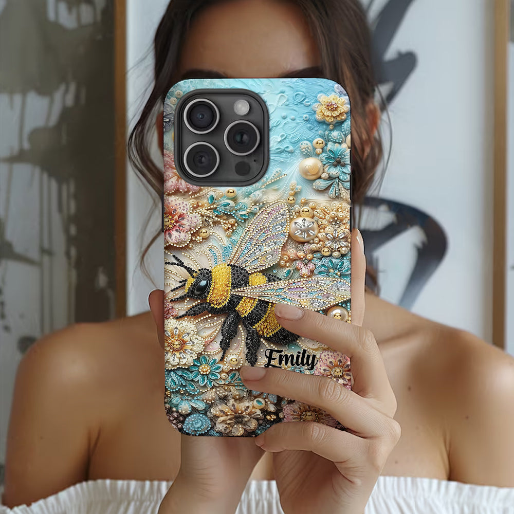 Insecte scintillant - Coque de téléphone personnalisée avec impression intégrale sur le thème du jardinage