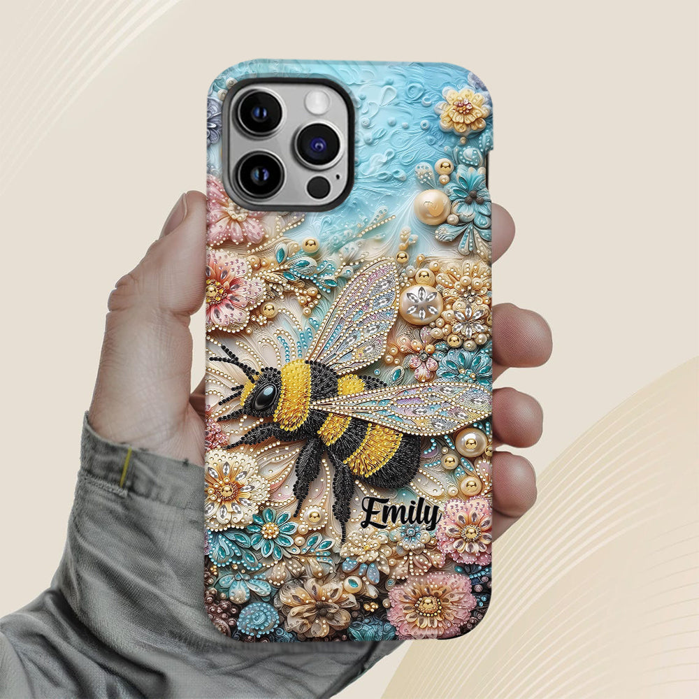 Insecte scintillant - Coque de téléphone personnalisée avec impression intégrale sur le thème du jardinage