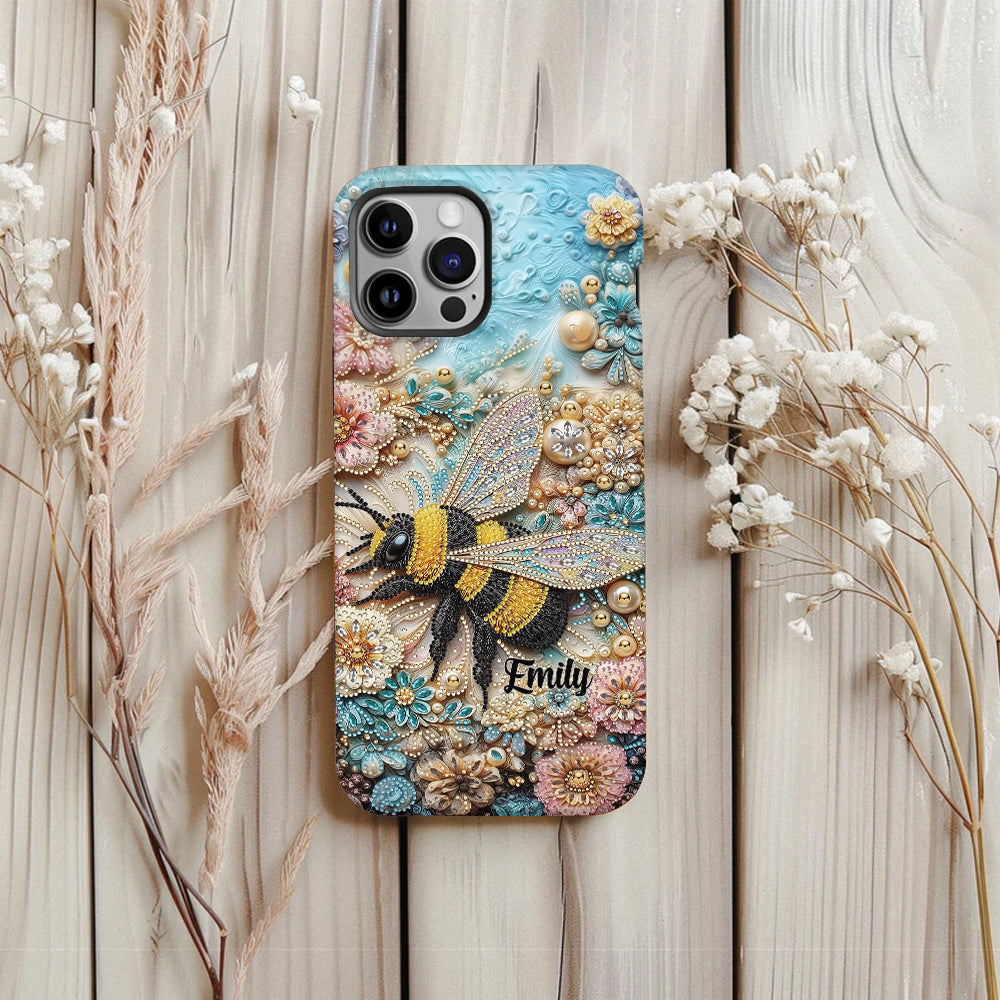 Insecte scintillant - Coque de téléphone personnalisée avec impression intégrale sur le thème du jardinage