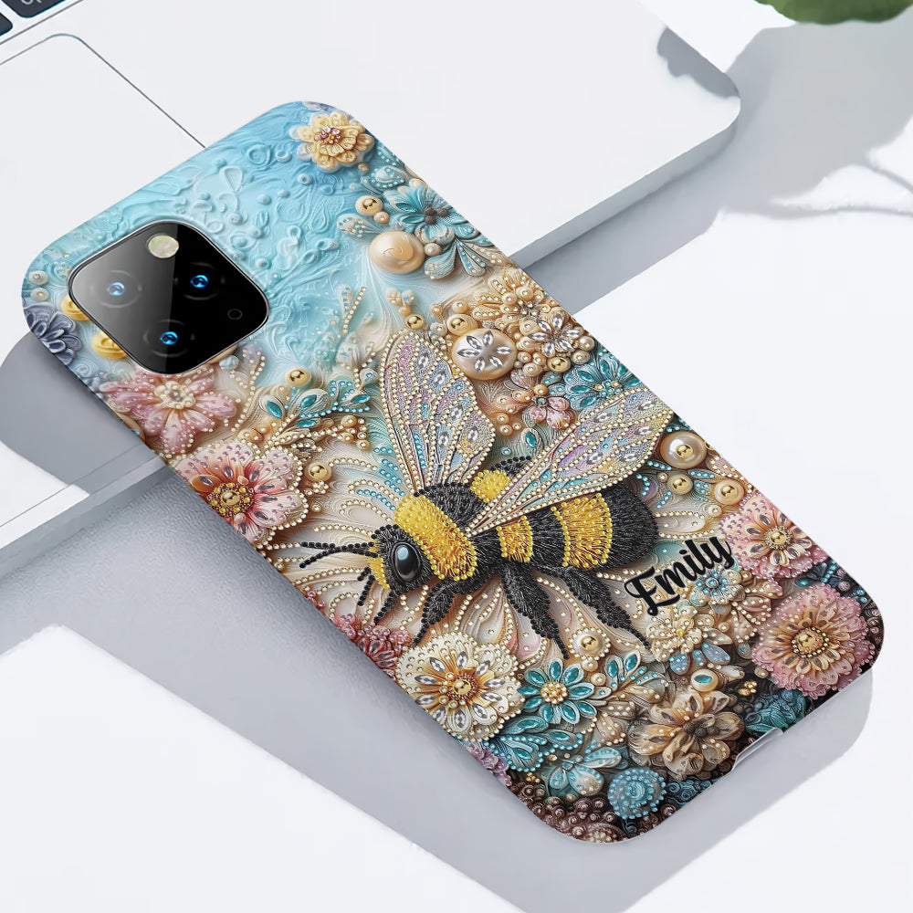 Insecte scintillant - Coque de téléphone personnalisée avec impression intégrale sur le thème du jardinage