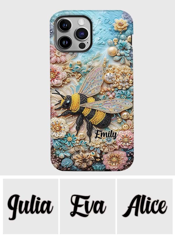 Insecte scintillant - Coque de téléphone personnalisée avec impression intégrale sur le thème du jardinage