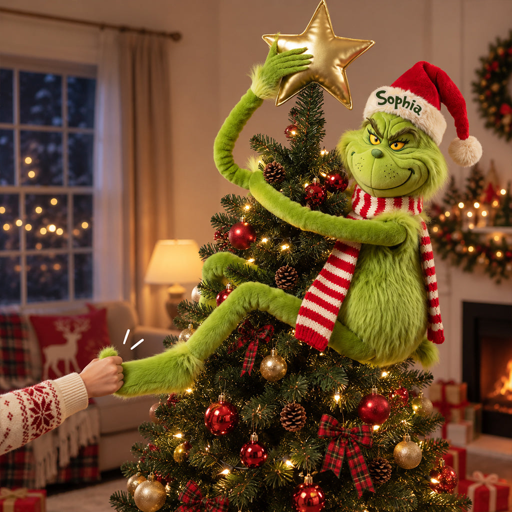 Funny Christmas - Personalized Stole Christmas Posable Plush Doll