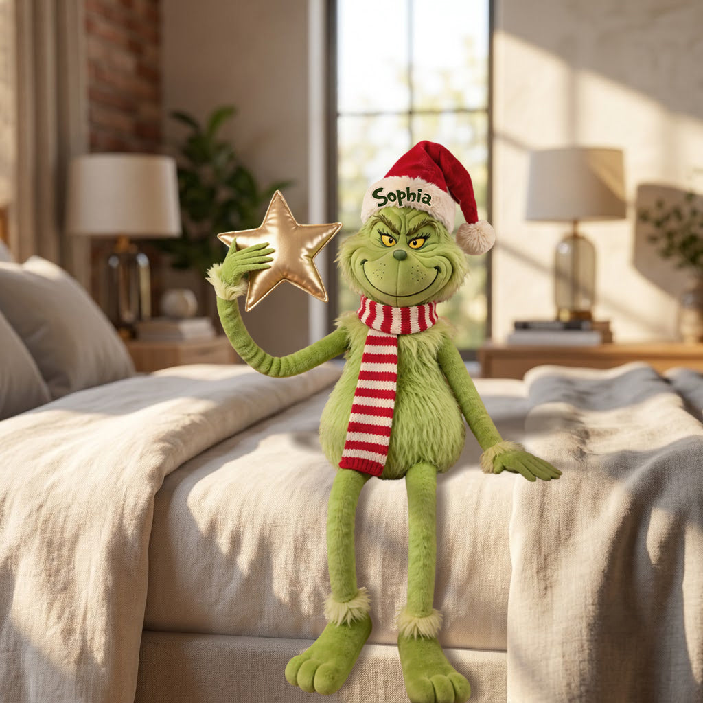 Funny Christmas - Personalized Stole Christmas Posable Plush Doll