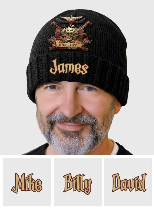 Livin' on a Nightmare Prayer - Personalized King of Rock and Roll Beanie Hat