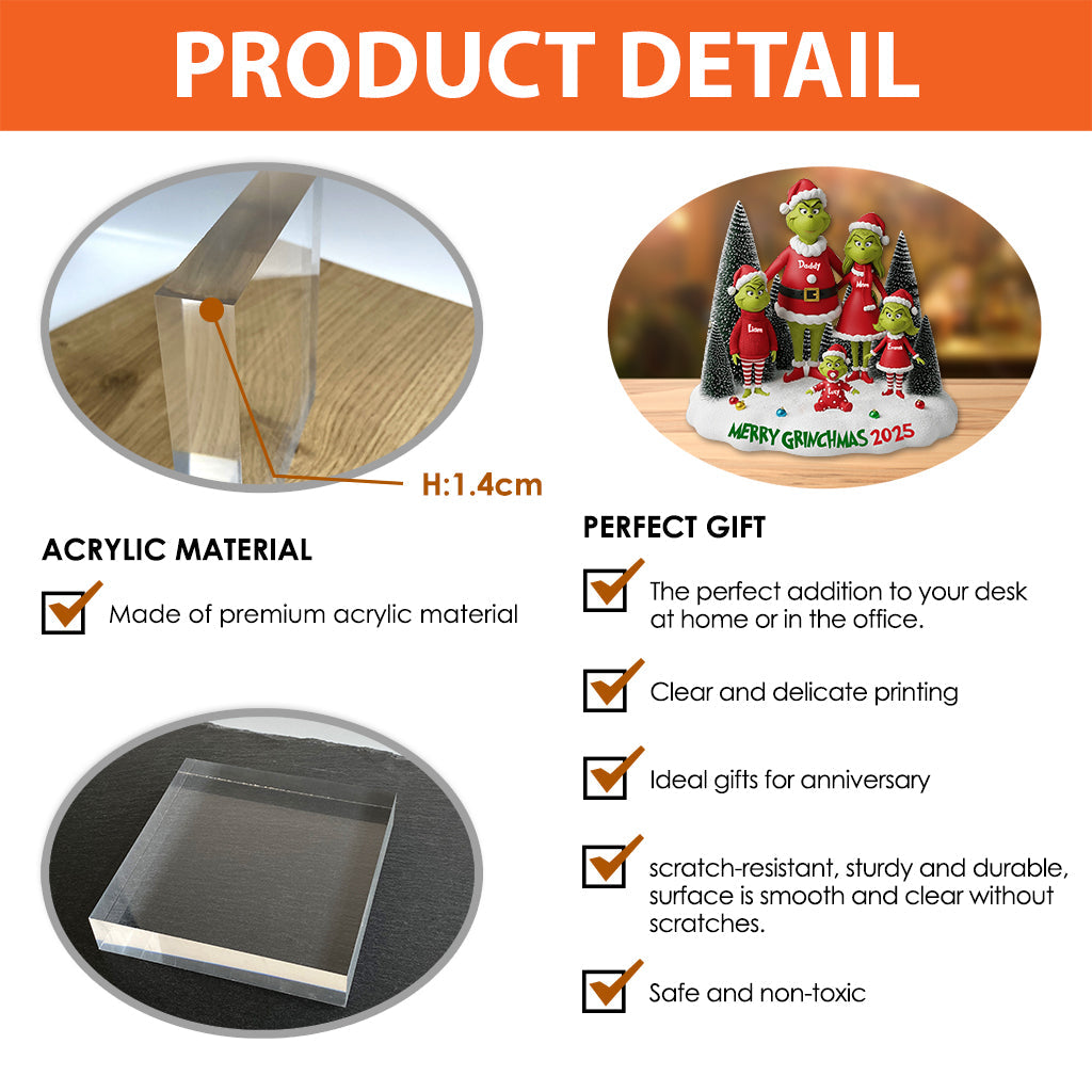 Joyeux Noël 2025 - Étole de Noël personnalisée, plaque acrylique sur mesure