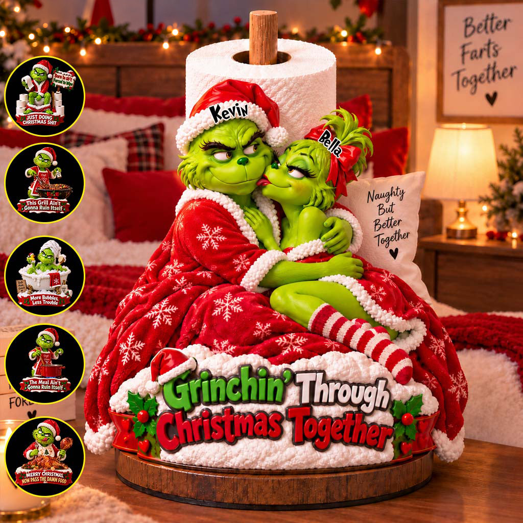 Christmas Decor, Green Monster - Personalized Stole Christmas Paper Towel Stand
