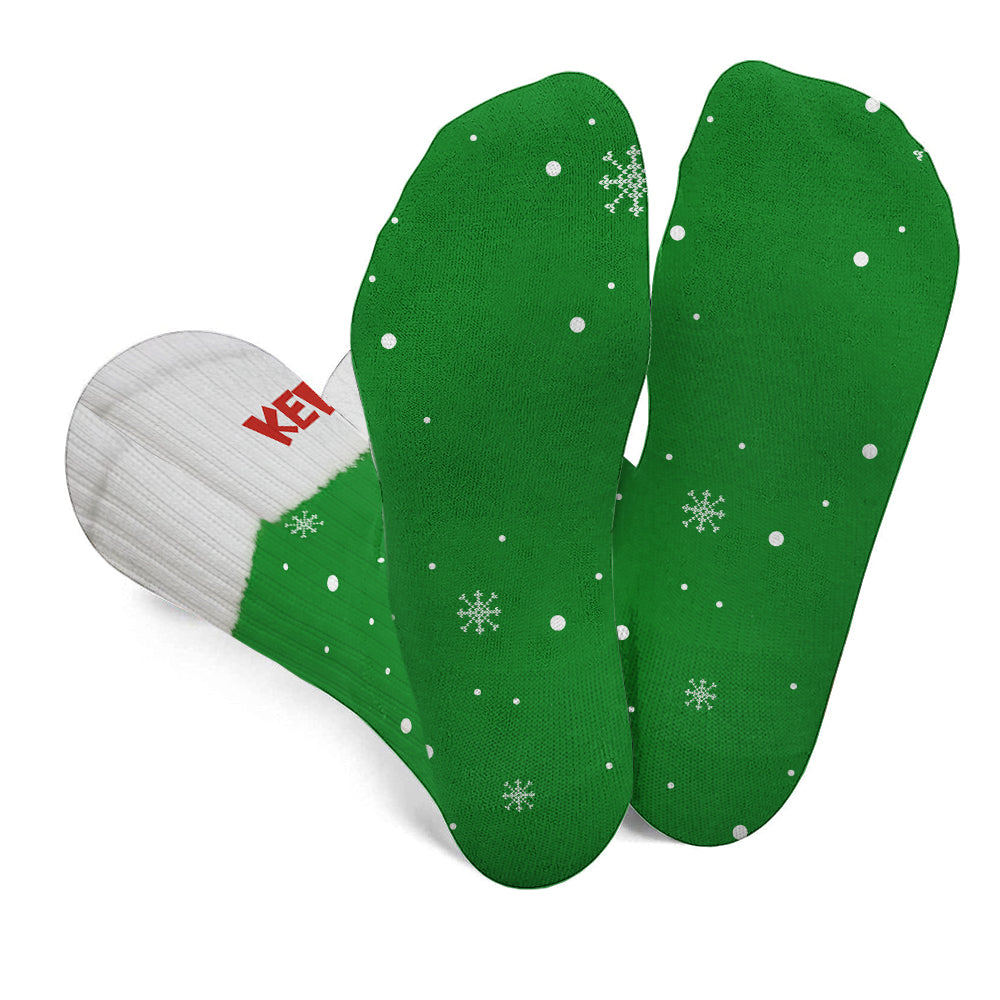 Green Monster - Chaussettes de Noël personnalisées avec étole