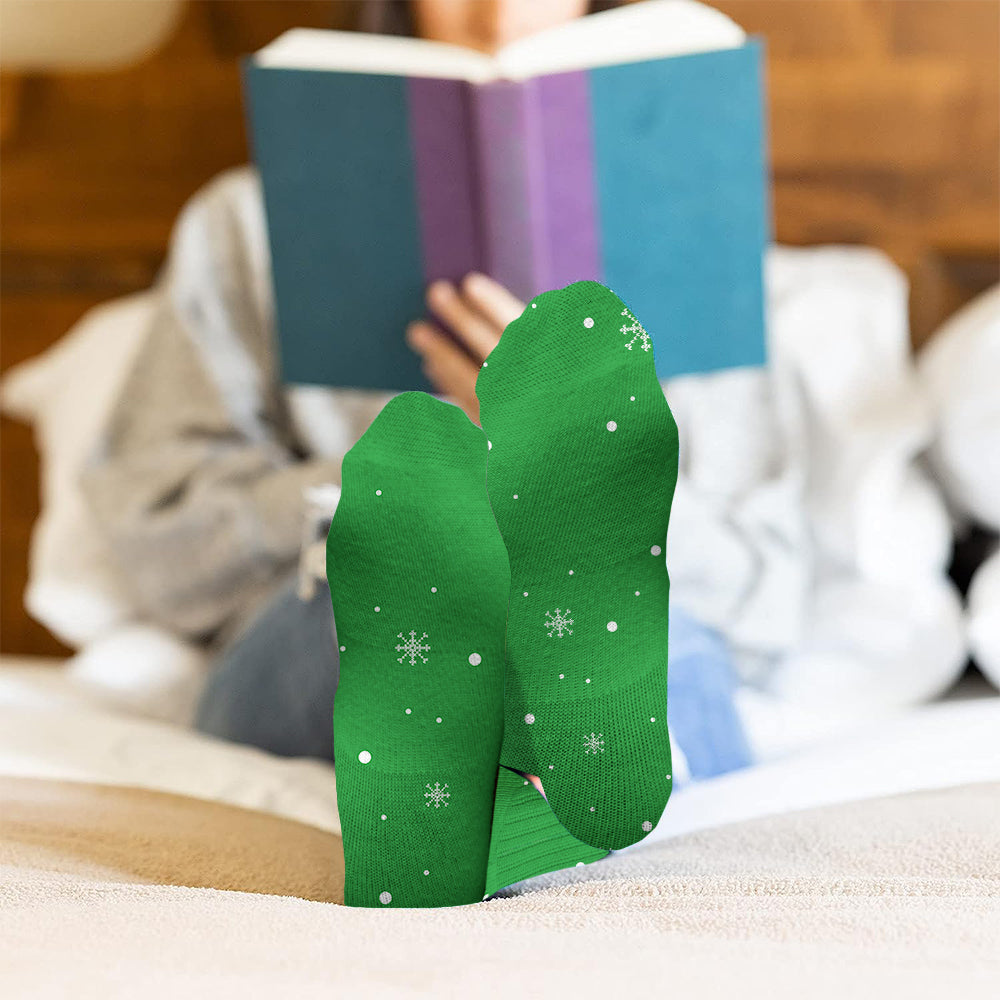 Green Monster - Chaussettes de Noël personnalisées avec étole