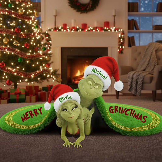 Funny Christmas Gift For Couple - Personalized Stole Christmas Non-Slip Tufted Rug