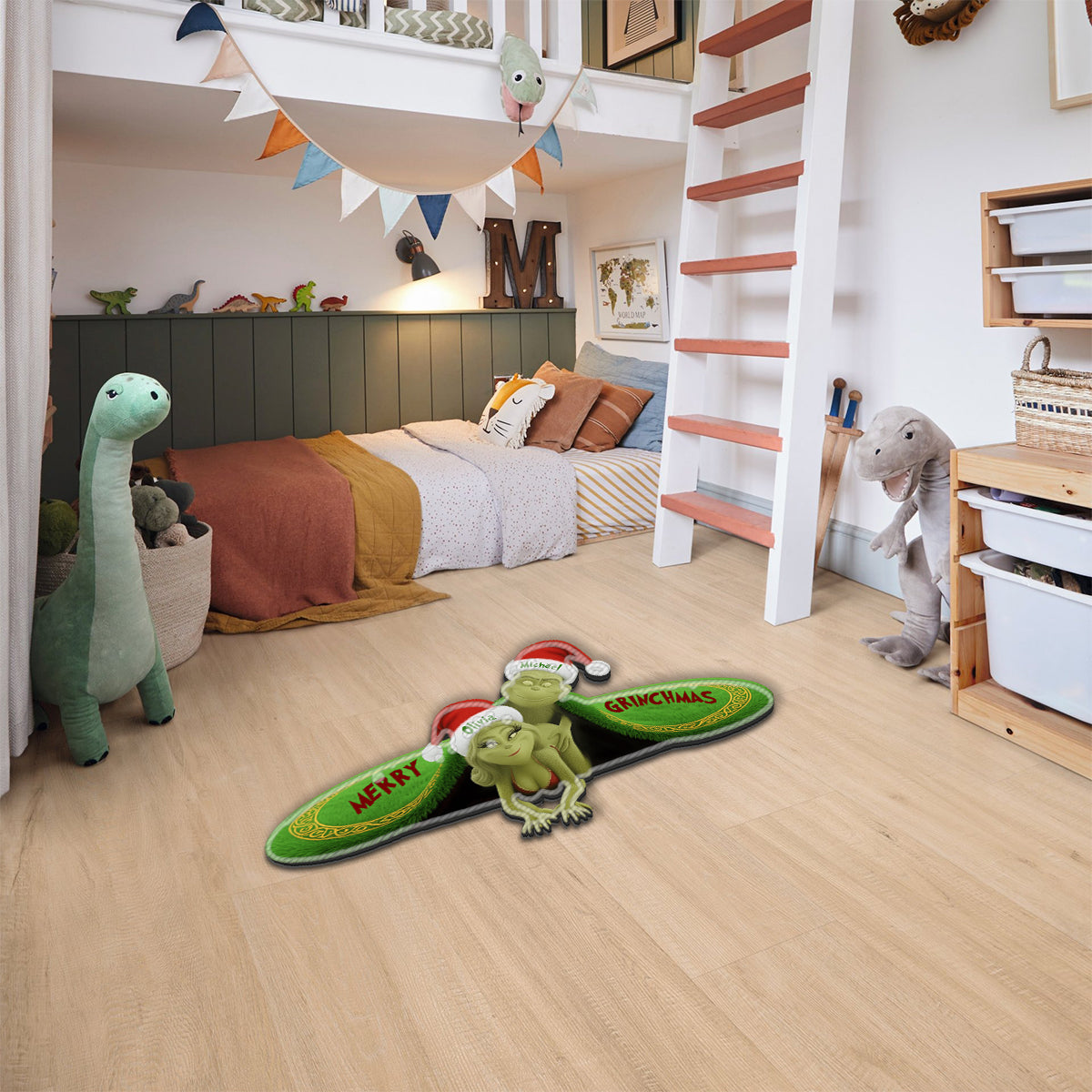 Funny Christmas Gift For Couple - Personalized Stole Christmas Non-Slip Tufted Rug