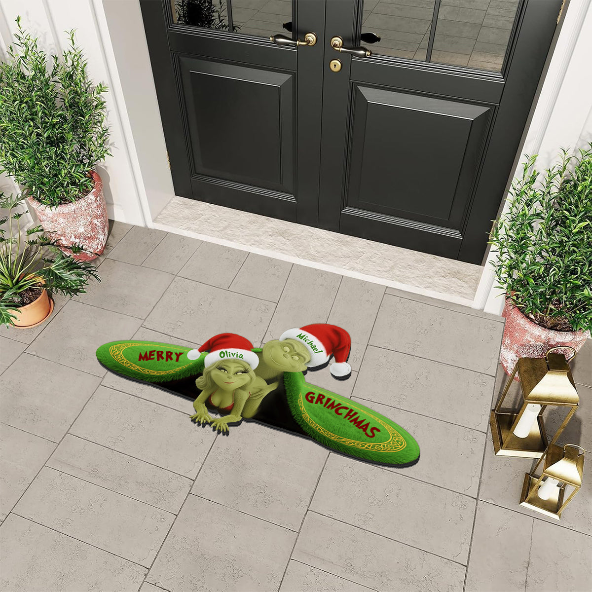 Funny Christmas Gift For Couple - Personalized Stole Christmas Non-Slip Tufted Rug