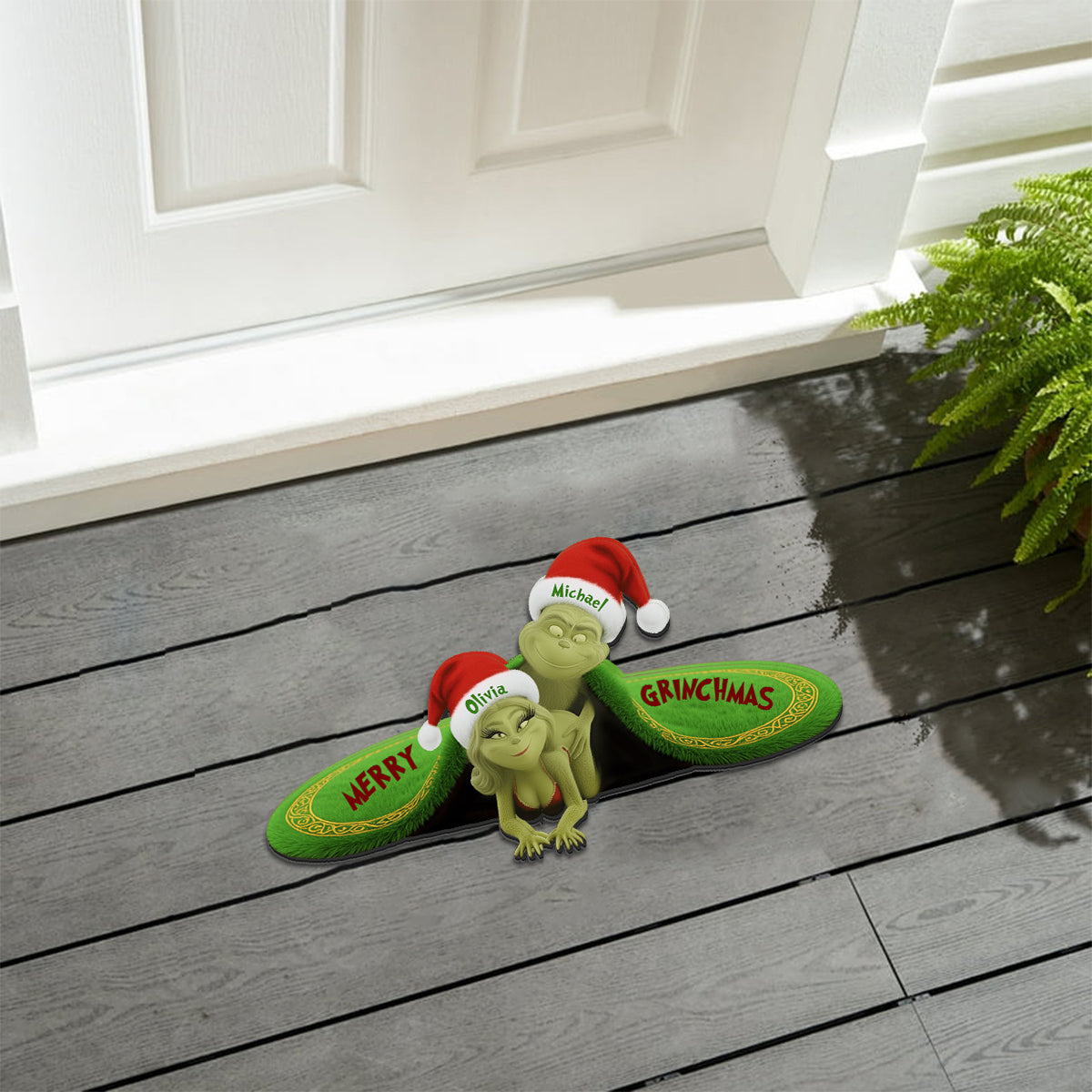 Funny Christmas Gift For Couple - Personalized Stole Christmas Non-Slip Tufted Rug