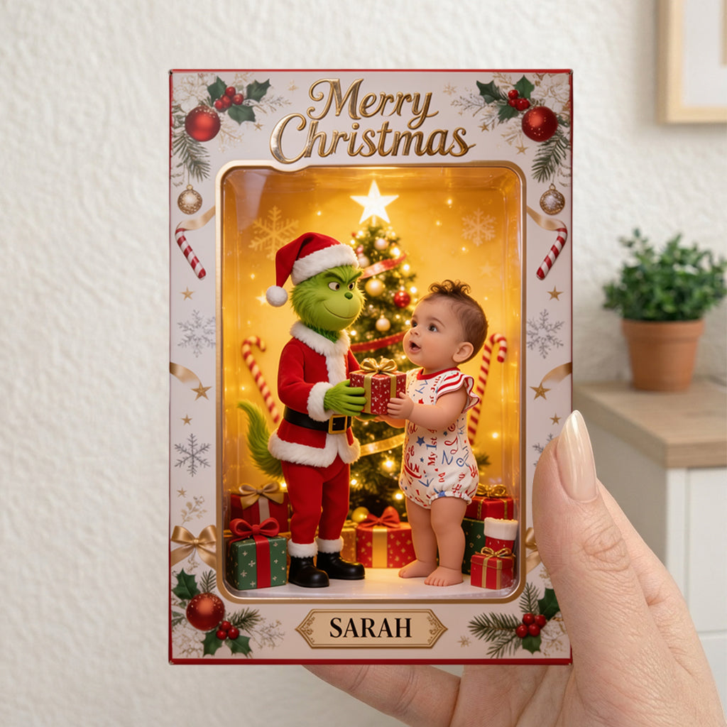 Merry Christmas - Personalized Kid Acrylic Display Box